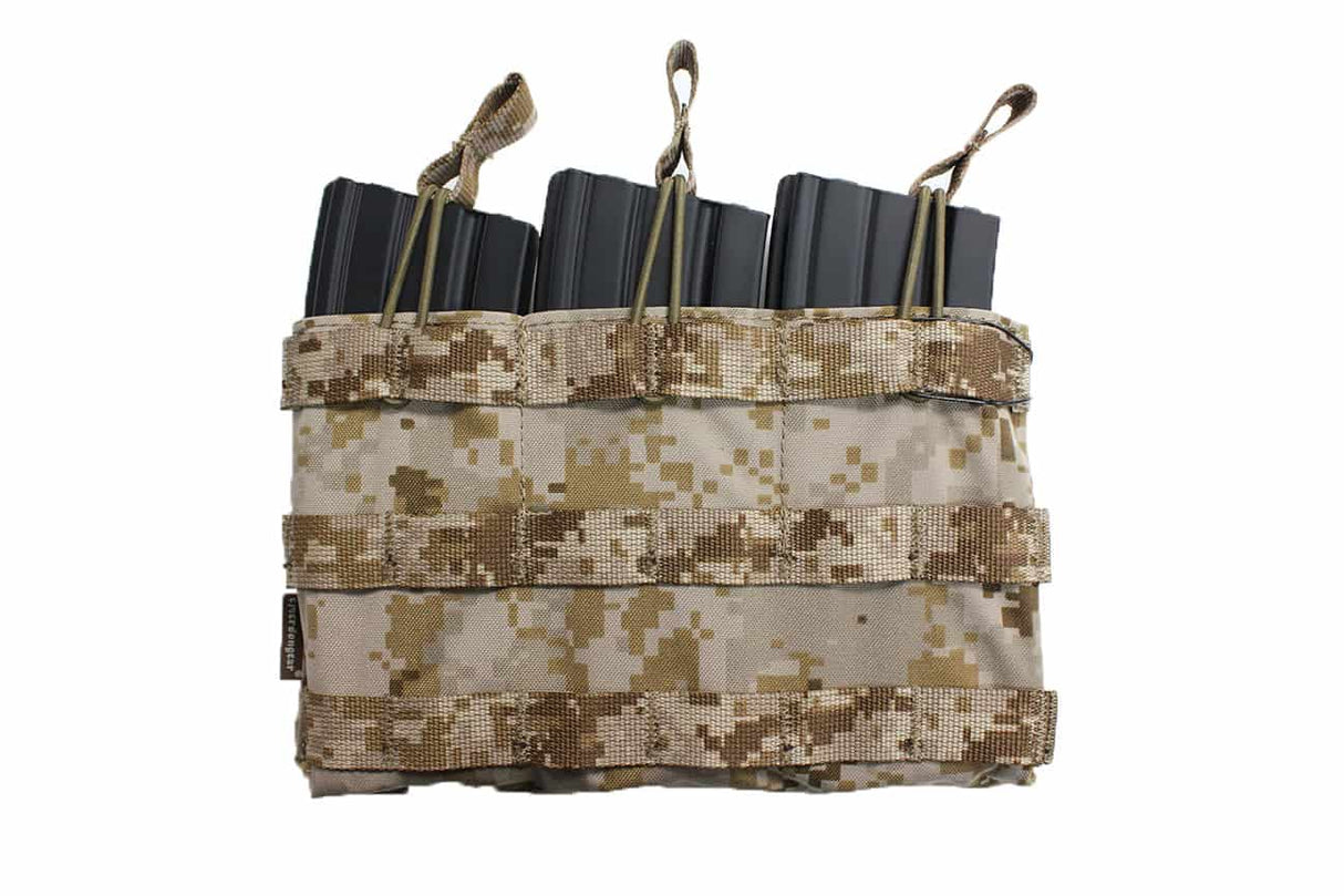 Emerson Triple 5.56 Open Top Magazine Pouch-Emerson Gear-AOR1-Socom Tactical Airsoft