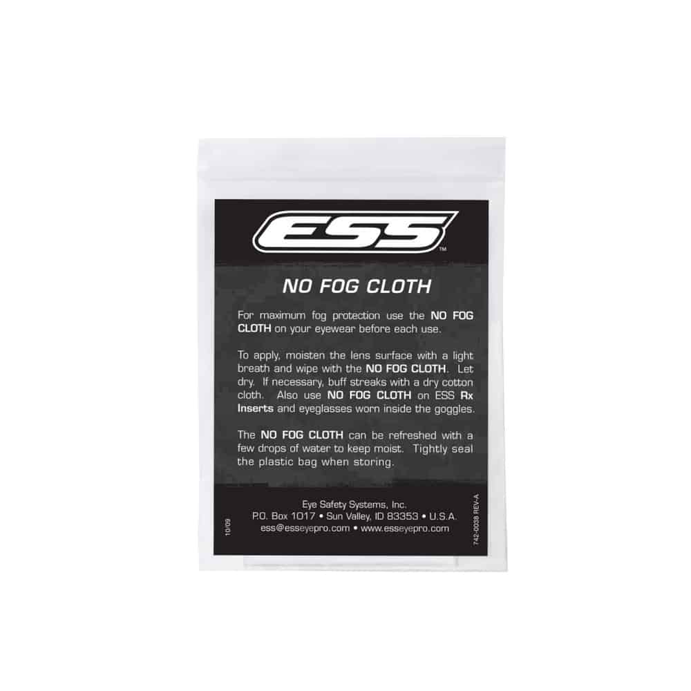 ESS Reusable No Fog Cloth - Socom Tactical Airsoft - - 6 Shooters Airsoft