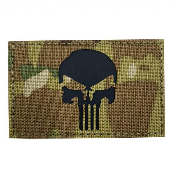 TPB Fabric Punisher Multicam Patch - Socom Tactical Airsoft - - The Patch Board Airsoft