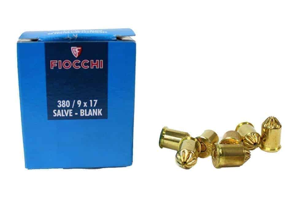 Fiocchi 9mm Blanks For Blank Firing Grenades (Pack Of 50) - Socom Tactical Airsoft Fleet - - Fiocchi Airsoft