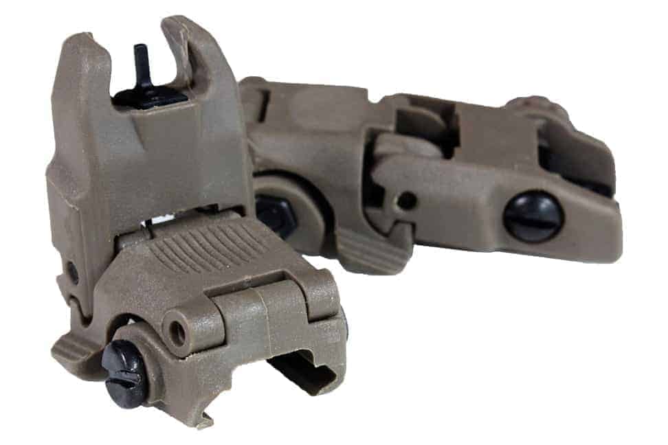 FMA FBUS Gen2 Iron sights - Dark Earth - Socom Tactical Airsoft - -  Airsoft