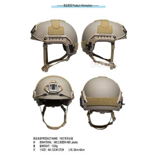 FMA Fast Helmet (Heavyweight) L/XL From FMA Tactical Gear