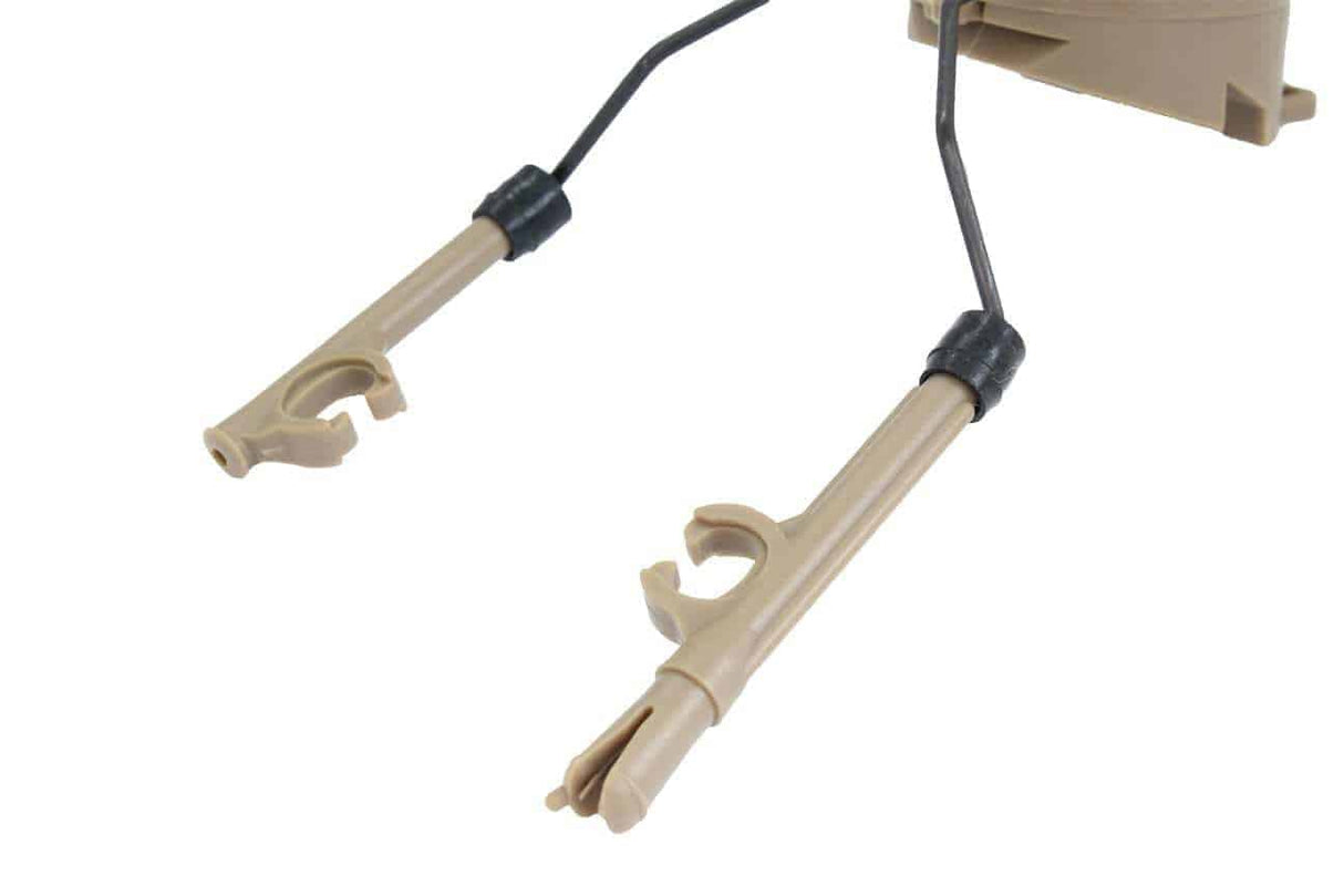 FMA PT Headset and Helmet Rail Adapter Set - Tan-FMA Tactical Gear-Socom Tactical Airsoft