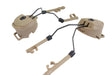 FMA PT Headset and Helmet Rail Adapter Set - Tan-FMA Tactical Gear-Socom Tactical Airsoft