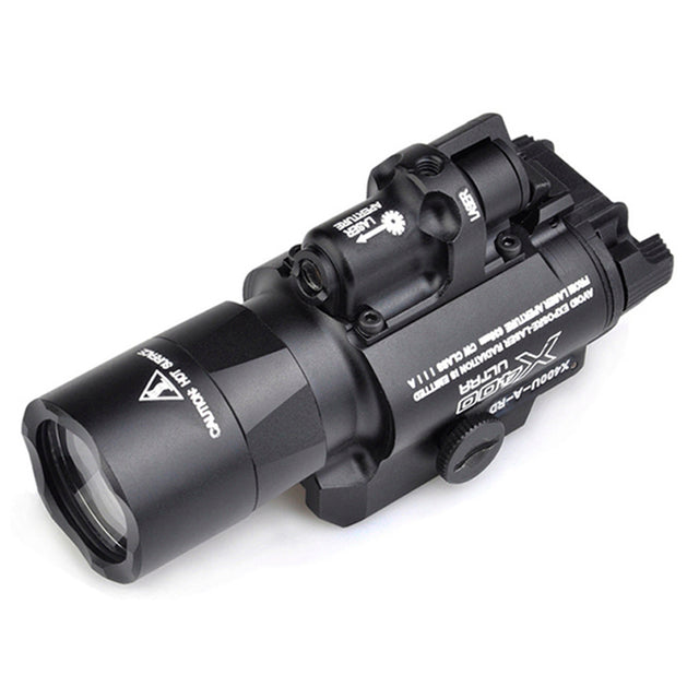 FMA / Target One X400 LED Tactical Flashlight + Red Laser - Socom Tactical Airsoft - - FMA Tactical Gear Airsoft