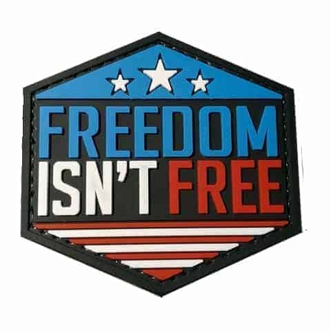 TPB Freedom Isn't Free Morale Patch - Socom Tactical Airsoft - - The Patch Board Airsoft