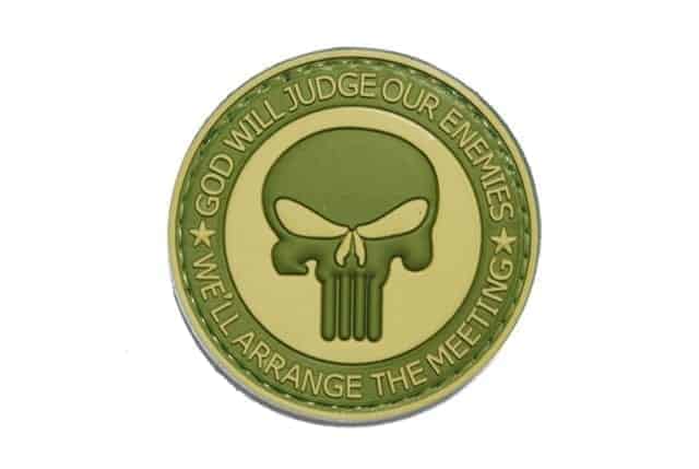 God will judge our enemies punisher patch (Green) - Socom Tactical Airsoft - - Socom Tactical Airsoft Airsoft