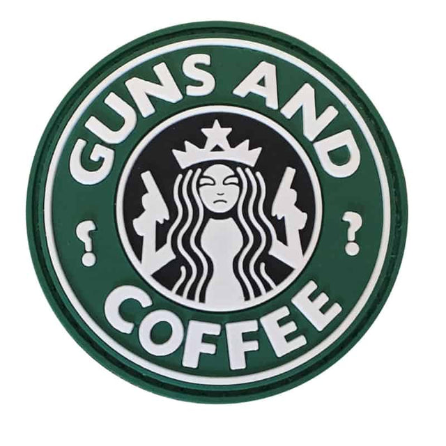 TPB Guns And Coffee Patch (Green) - Socom Tactical Airsoft - - The Patch Board Airsoft