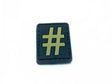 Hashtag '#' small patch (Tan) - Socom Tactical Airsoft - - Socom Tactical Airsoft Airsoft