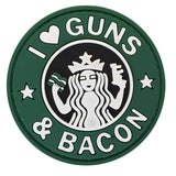 I Love Guns & Bacon Patch - Socom Tactical Airsoft - -  Airsoft