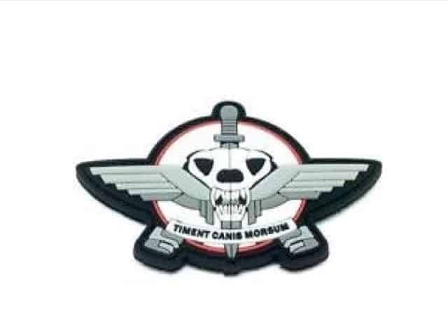 Timent Canis Morsum 'Fear the bite' morale patch (White) - Socom Tactical Airsoft - - Socom Tactical Airsoft Airsoft