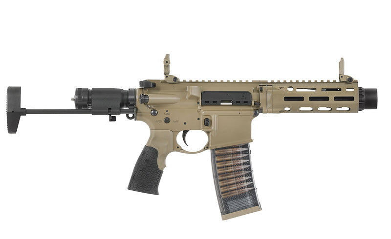 Cyma X EMG Daniel Defense DDM4 PDW GBBR - Tan From Cyma