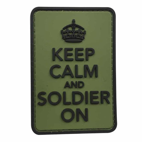 TPB Keep Calm And Soldier On Patch (Olive) - Socom Tactical Airsoft - - The Patch Board Airsoft