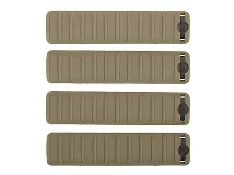 Knights type 20mm rail cover set (Tan) - Socom Tactical Airsoft Fleet - - Socom Tactical Airsoft Airsoft