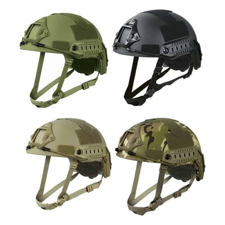 Kombat UK Adjustable Fast Helmet-Kombat UK-Black-Socom Tactical Airsoft