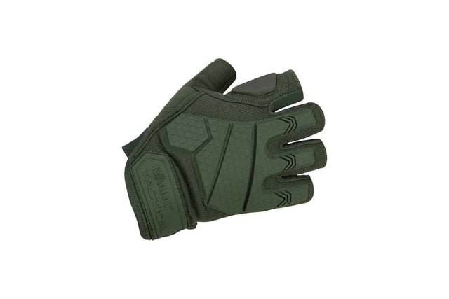 Kombat UK Alpha Fingerless Gloves - Olive - Socom Tactical Airsoft - - Kombat UK Airsoft