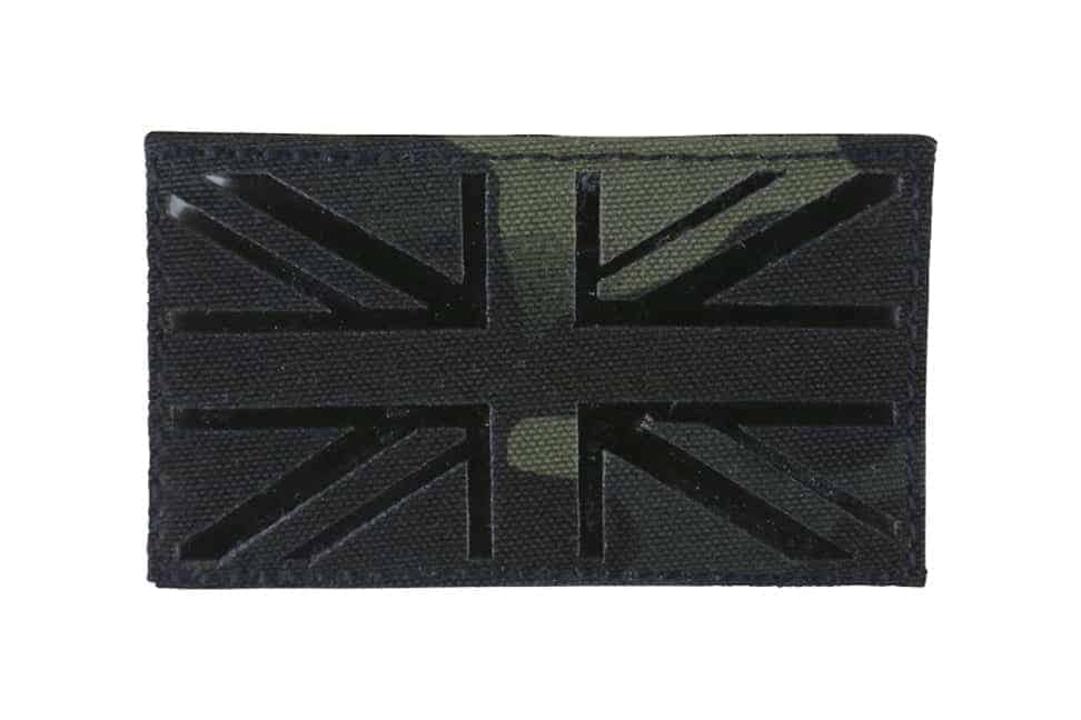 Kombat UK flag laser cut patch - BTP Black - Socom Tactical Airsoft - - Kombat UK Airsoft