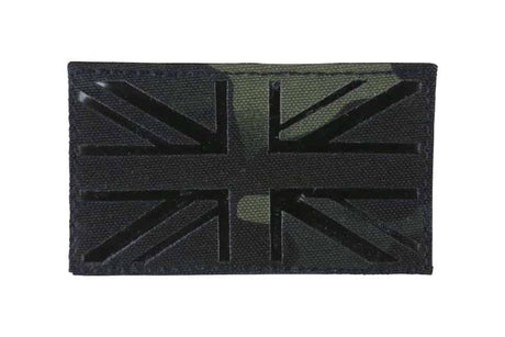 Kombat UK flag laser cut patch - BTP Black - Socom Tactical Airsoft - - Kombat UK Airsoft