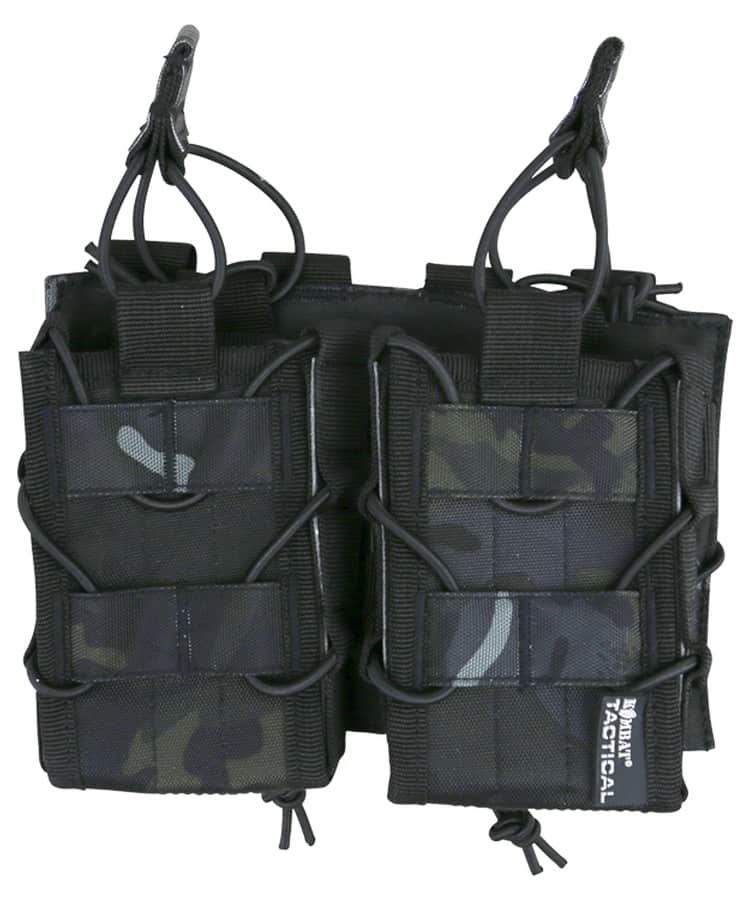 Kombat UK Delta Multi-Calibre Magazine Pouch - Double-Kombat UK-BTP Black-Socom Tactical Airsoft