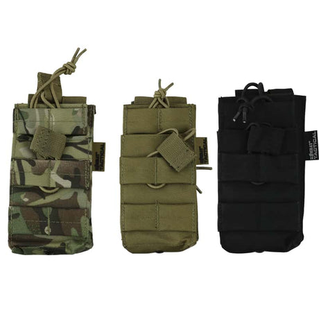 Kombat UK Single Duo Molle Magazine Pouch - Socom Tactical Airsoft Fleet - - Kombat UK Airsoft