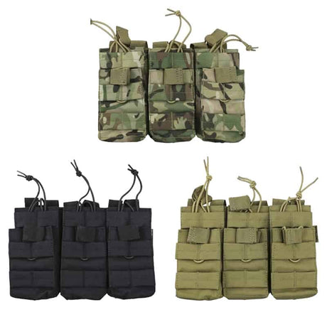 Kombat UK Triple Duo Molle Magazine Pouch - Socom Tactical Airsoft Fleet - - Kombat UK Airsoft