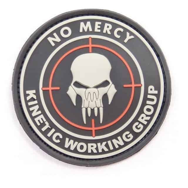 No Mercy, Kinetic Working Group patch From Socom Tactical Airsoft