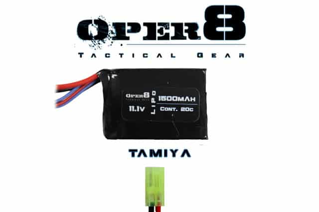 Oper8 11.1V Lipo 1500MAH Block Battery - Socom Tactical Airsoft - -  Airsoft