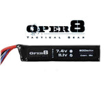 Oper8 11.1V 900MAH Mini Stick Lipo - Socom Tactical Airsoft - - Oper8 Power Airsoft