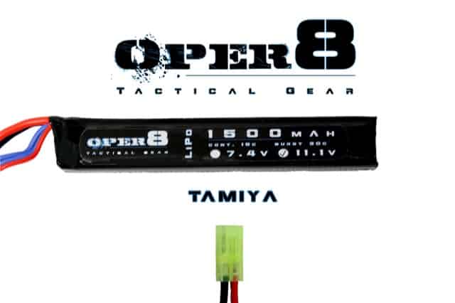 Oper8 11.1v 1500MAH LiPo Stick Battery-Oper8 Power-Mini Tamiya-Socom Tactical Airsoft