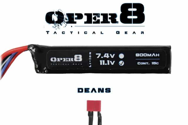 Oper8 11.1V 900MAH Mini Stick Lipo-Oper8 Power-Deans-Socom Tactical Airsoft