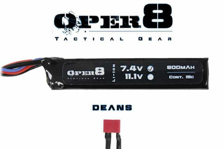 Oper8 7.4V 900MAH Mini Stick Lipo - Socom Tactical Airsoft Fleet - -  Airsoft