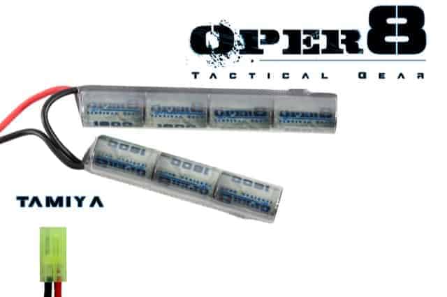 Oper8 8.4v 1600MAH Crane Stock Battery - Socom Tactical Airsoft - -  Airsoft