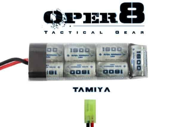 Oper8 8.4v 1600MAH Mini Battery - Socom Tactical Airsoft Fleet - -  Airsoft