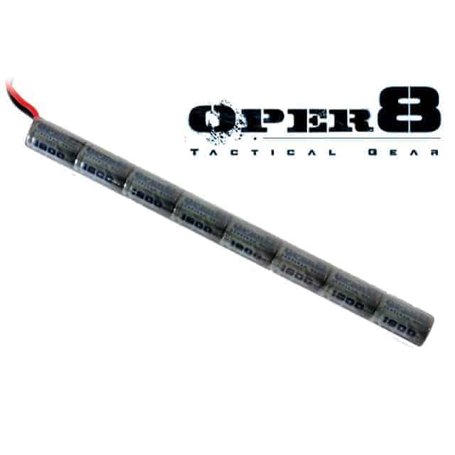 Oper8 9.6v 1600MAH Stick Battery - Socom Tactical Airsoft - - Oper8 Power Airsoft