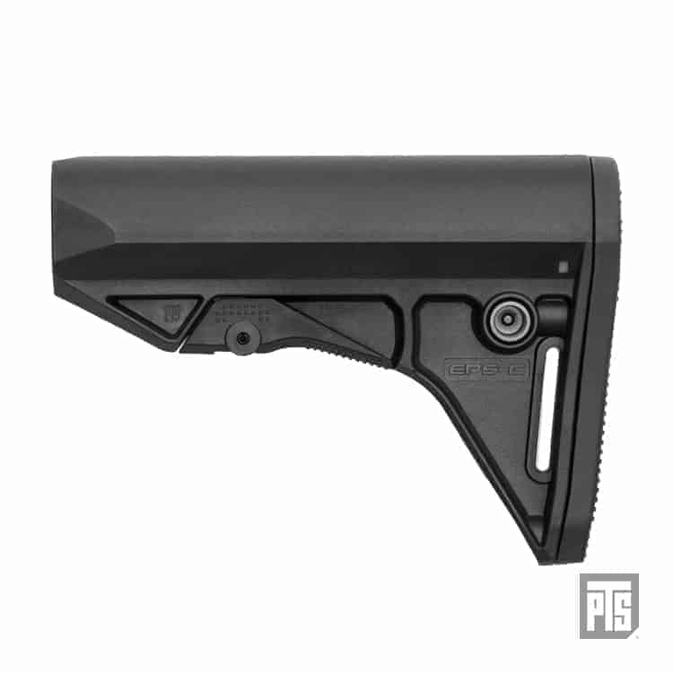 PTS Enhanced Polymer Stock - Compact (EPS-C) - Black - Socom Tactical Airsoft Fleet - - PTS Syndicate Airsoft