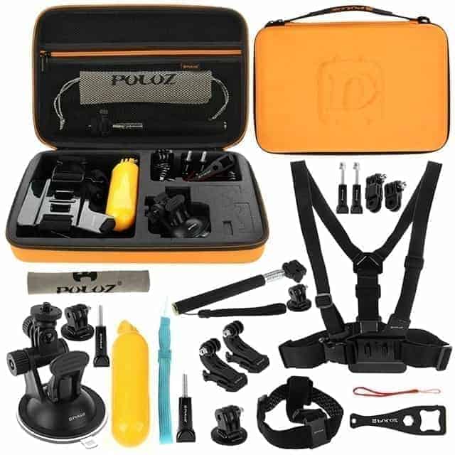 PULUZ 20 in 1 Accessories Combo Kit for Go pro / Action Camera - Socom Tactical Airsoft Fleet - - puluz Airsoft