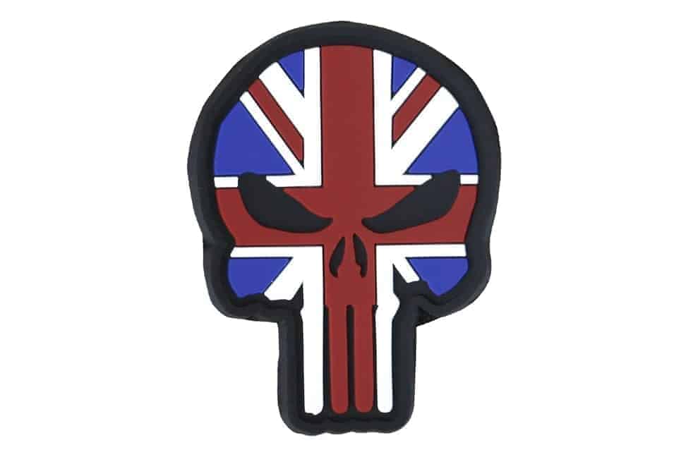 TPB Punisher UK Flag Patch - Socom Tactical Airsoft - - The Patch Board Airsoft