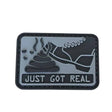 TPB S**t Just Got Real Patch (Black) - Socom Tactical Airsoft - - The Patch Board Airsoft