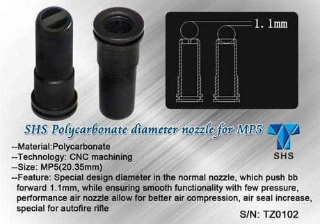 SHS MP5 air nozzle 20.35mm - Socom Tactical Airsoft - -  Airsoft