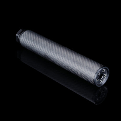 Silverback Carbon dummy suppressor, Long, 24mm CW - Socom Tactical Airsoft Fleet - - Silverback Airsoft Airsoft