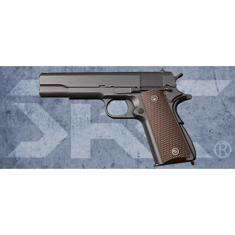 SRC M1911 Gas Blowback Pistol (Half Metal) - Socom Tactical Airsoft - - SRC Airsoft