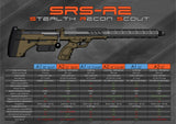 Silverback Desert Tech SRS-A2/M2 22" Sniper Rifle - Right-Handed (Various Colours) - Socom Tactical Airsoft - -  Airsoft