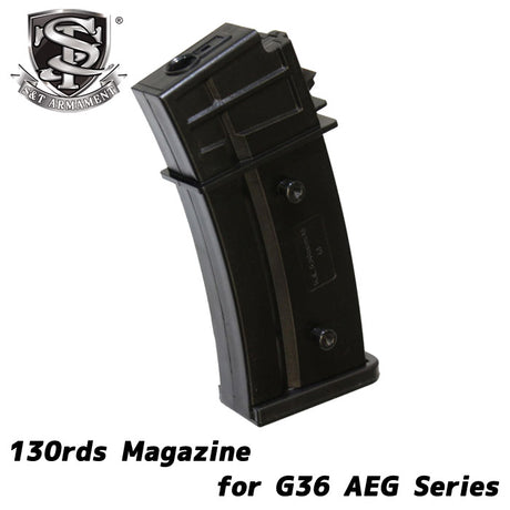 S&T G36 Mid Cap Magazine (130 Rounds) - Socom Tactical Airsoft Fleet - - S&amp;T Airsoft