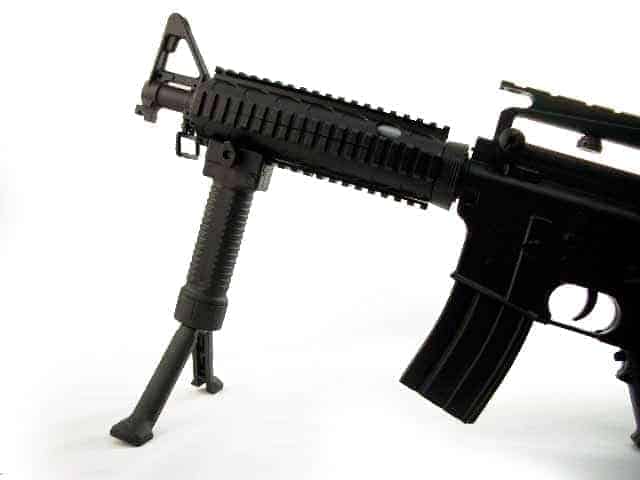 ZCI RIS Fore Grip w/Bipod For 20mm Picatinny & Weaver Rail - Socom Tactical Airsoft - - ZCI Airsoft