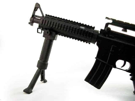 ZCI RIS Fore Grip w/Bipod For 20mm Picatinny & Weaver Rail - Socom Tactical Airsoft Fleet - - ZCI Airsoft