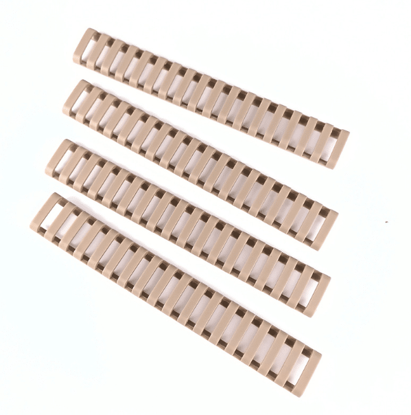 Tak Tak Ladder 17 Slots Rail Protector (Various Colours)-Tak Tak-Tan-Socom Tactical Airsoft