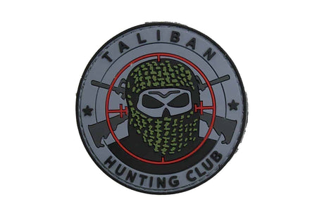 Taliban Hunting Club (Grey) Morale Patch - Socom Tactical Airsoft - - Socom Tactical Airsoft Airsoft