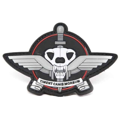 Timent Canis Morsum 'Fear the bite' morale patch (Black)-Socom Tactical Airsoft-Socom Tactical Airsoft