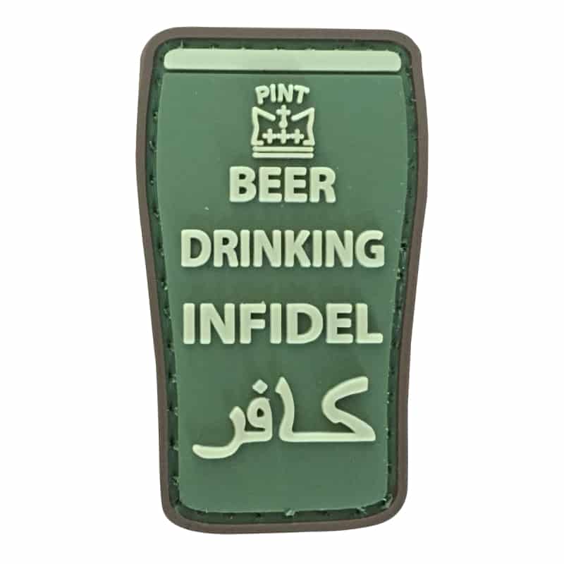 TPB Beer Drinking Infidel Patch Green From The Patch Board