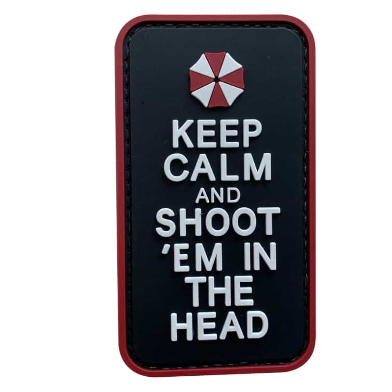 TPB Umbrella Keep Calm And Shoot 'Em In The Head Patch - Socom Tactical Airsoft - - The Patch Board Airsoft